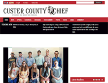 Tablet Screenshot of custercountychief.com